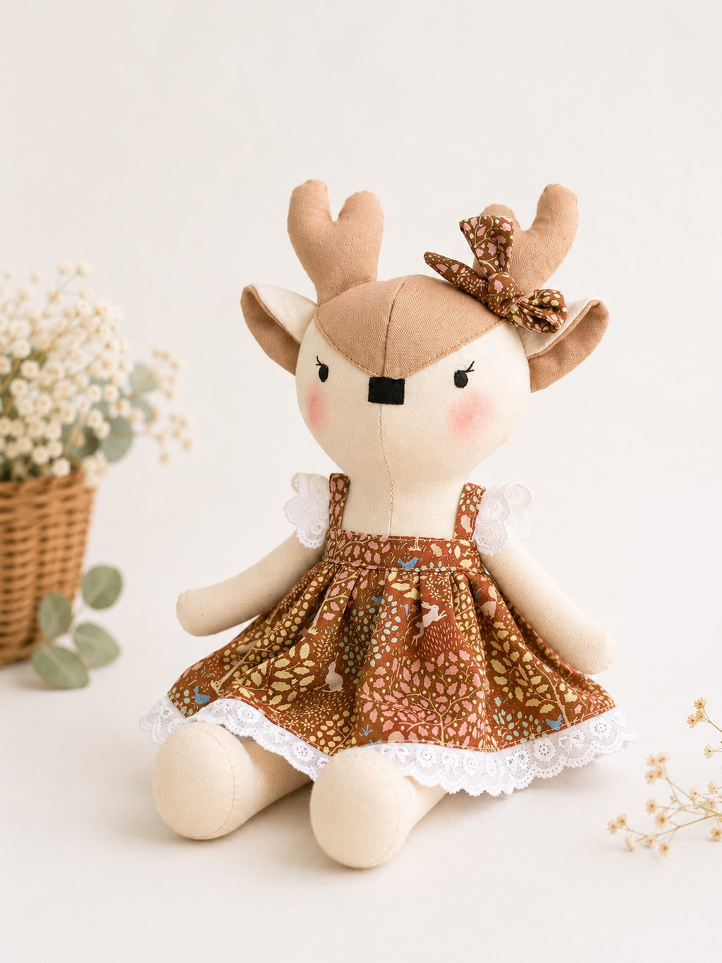 Reindeer Fabric Doll