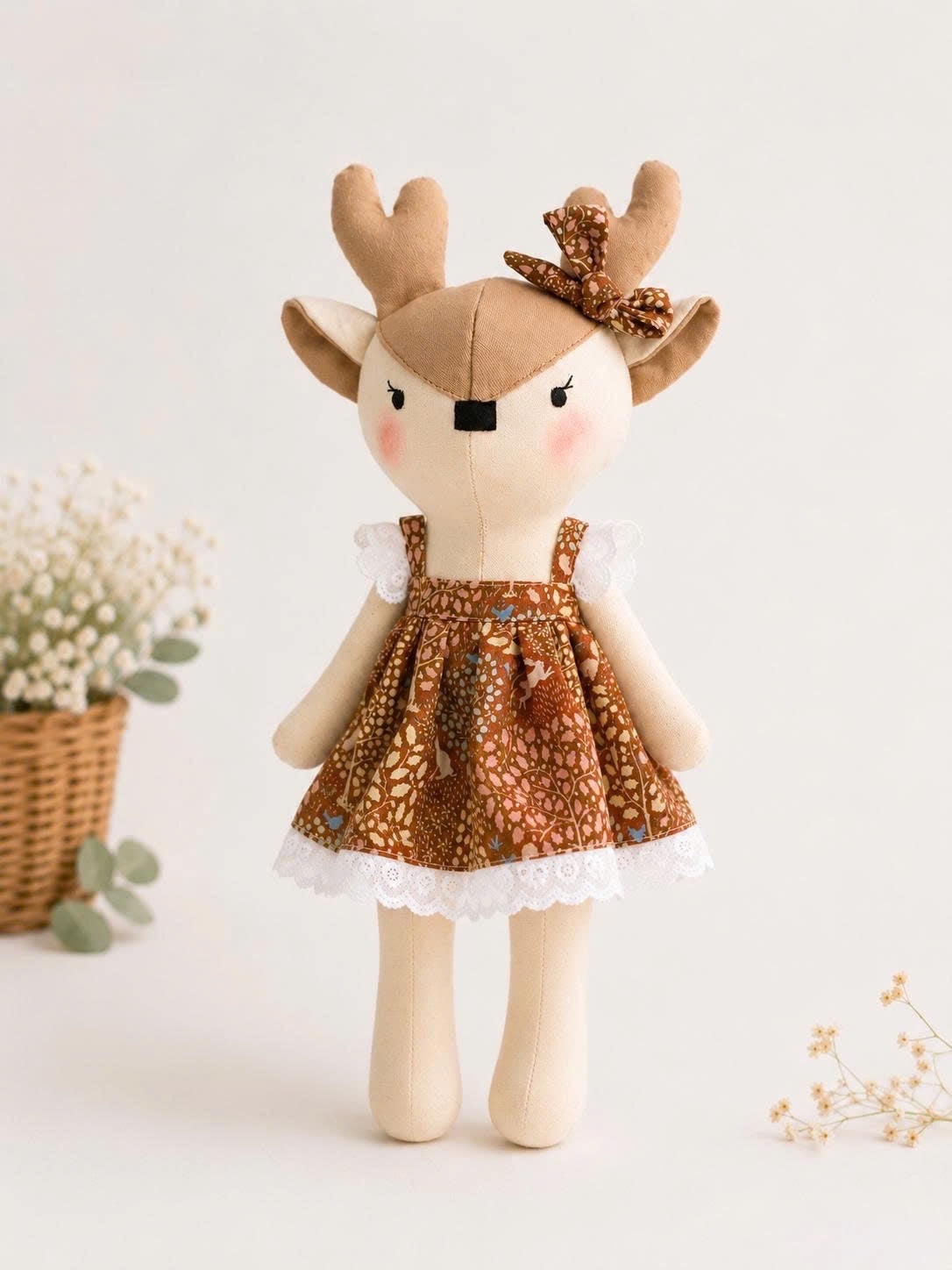 Reindeer Fabric Doll